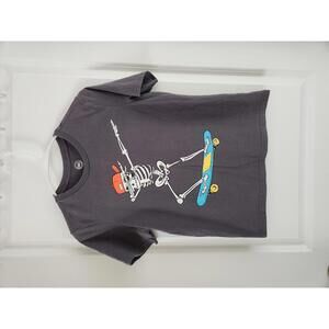 Wonder Nation Boys' Graphic Skateboard Skeleton T-Shirt Husky Large 10-12